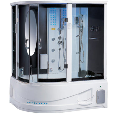 Maya Bath Siena-White-Right Steam Shower Steam Shower Maya Bath